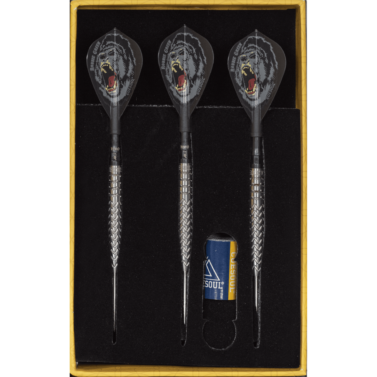 *Cuesoul - Steel Tip Tungsten Darts - Robbie Green - Kong - Silver