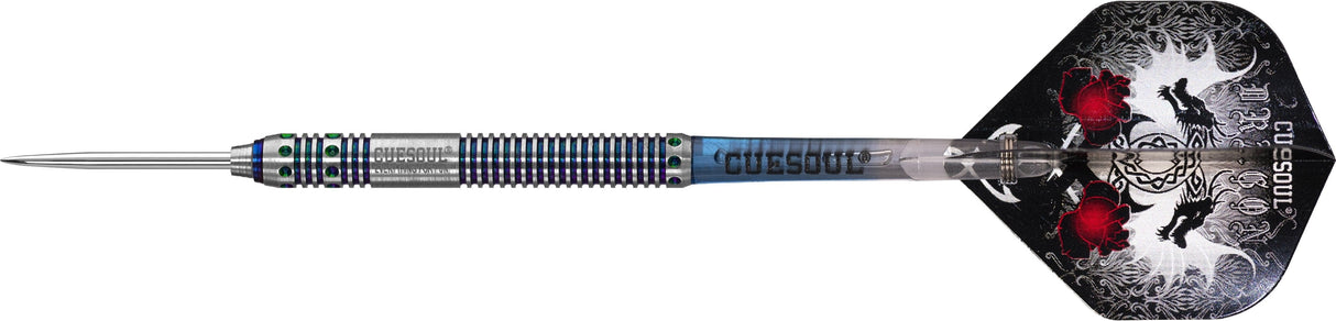 *Cuesoul - Steel Tip Tungsten Darts - Dragon - Blue