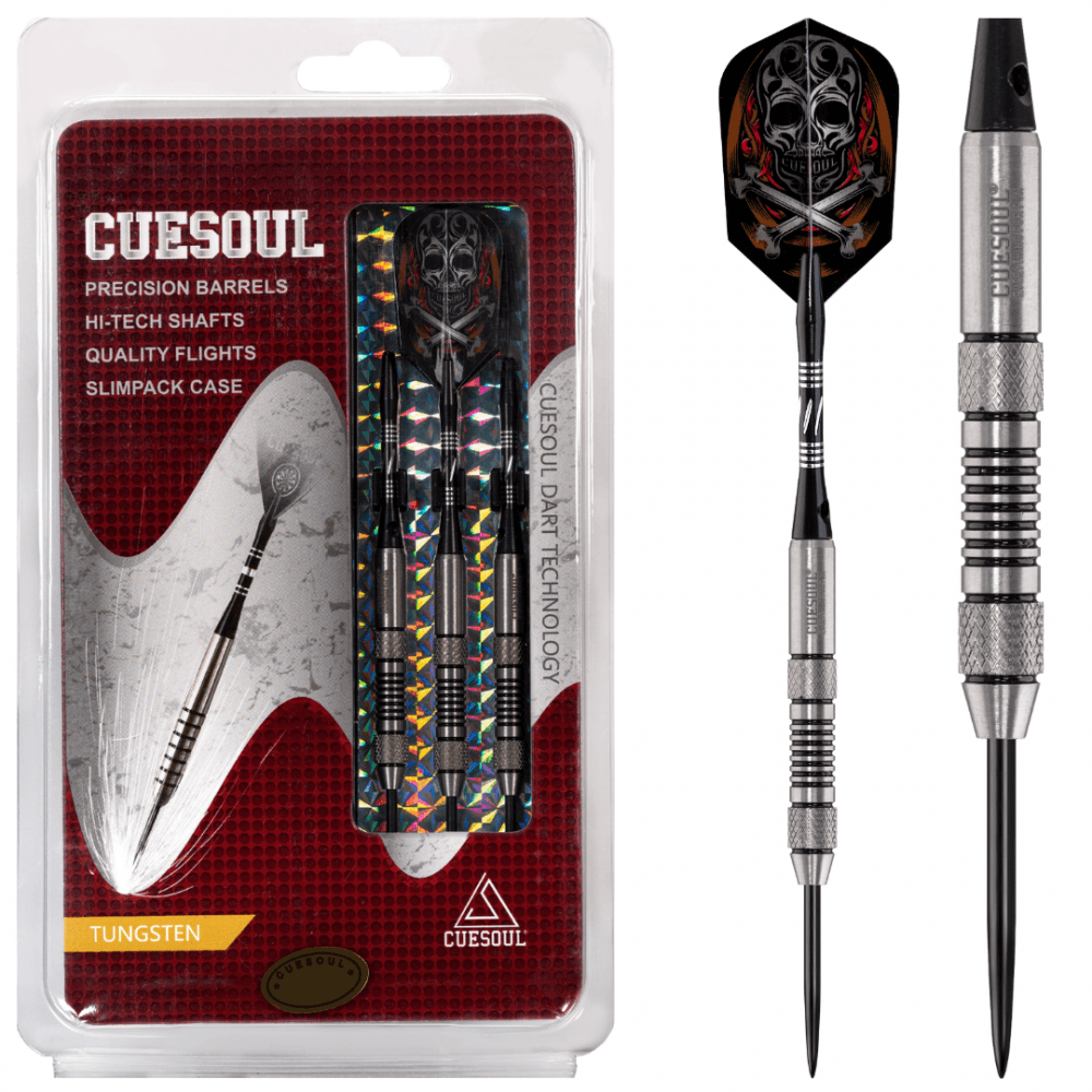 *Cuesoul - Steel Tip Tungsten Darts - Traditional - Knurled