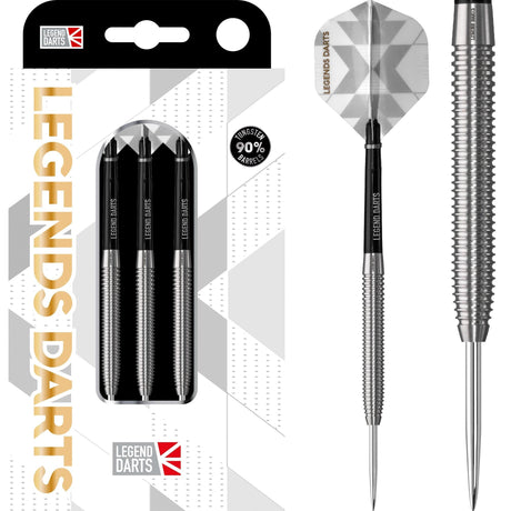 *Legend Darts - Steel Tip - 90% Tungsten - Pro Series - V6 - Multi Ringed 22g