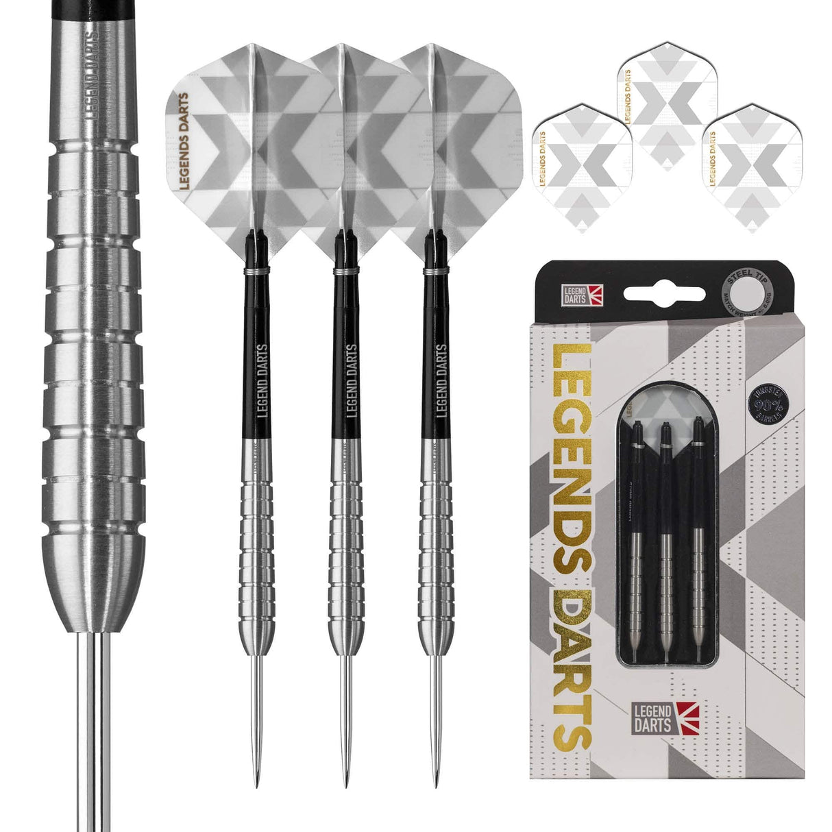 Legend Darts - Steel Tip - 90% Tungsten - Pro Series - V8 - Tapered