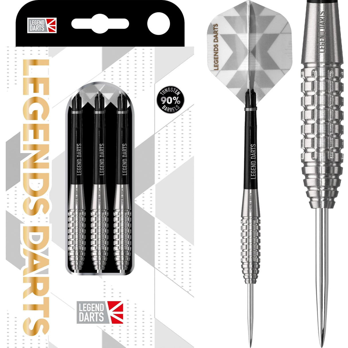 Legend Darts - Steel Tip - 90% Tungsten - Pro Series - V9 - Bullet 24g