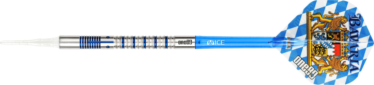 One80 Bavaria Ultra Long Darts - Soft Tip - S03 - Blue 19g