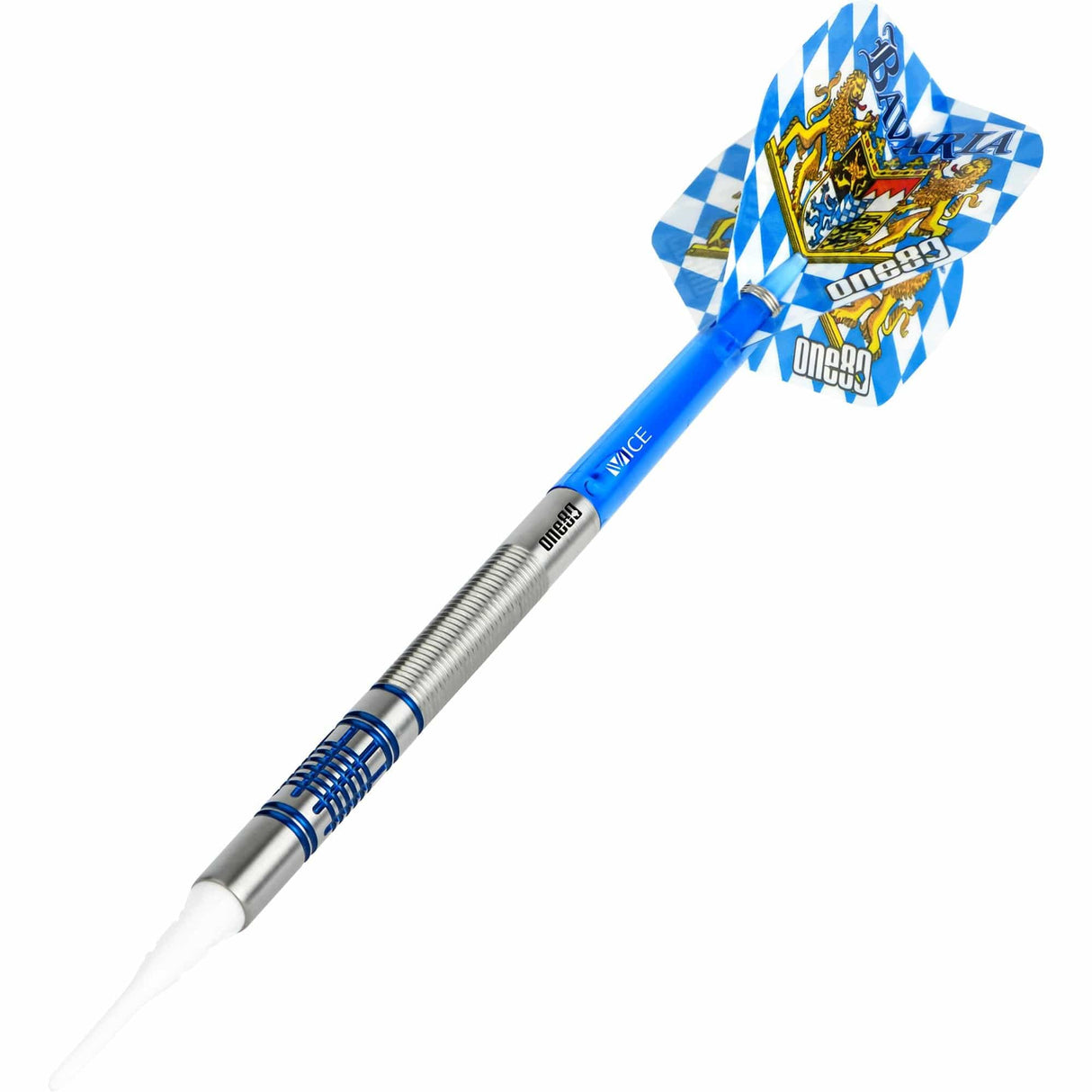 One80 Bavaria Ultra Long Darts - Soft Tip - S04 - Blue 19g
