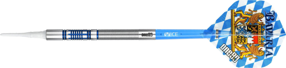 One80 Bavaria Ultra Long Darts - Soft Tip - S04 - Blue 19g