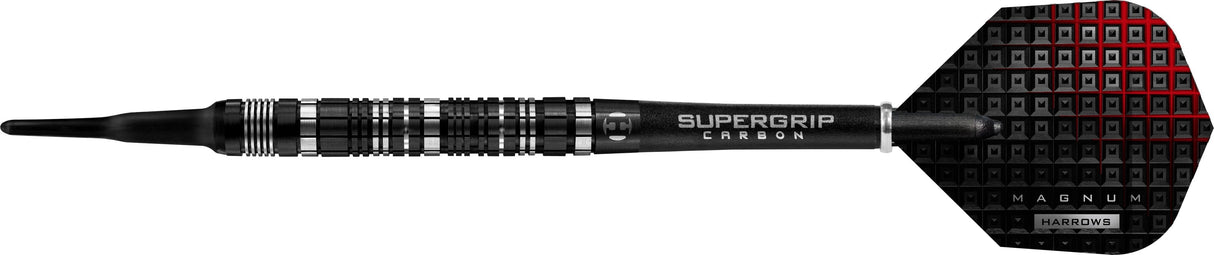 *Harrows Magnum Reloaded Darts - Soft Tip - Black & Silver