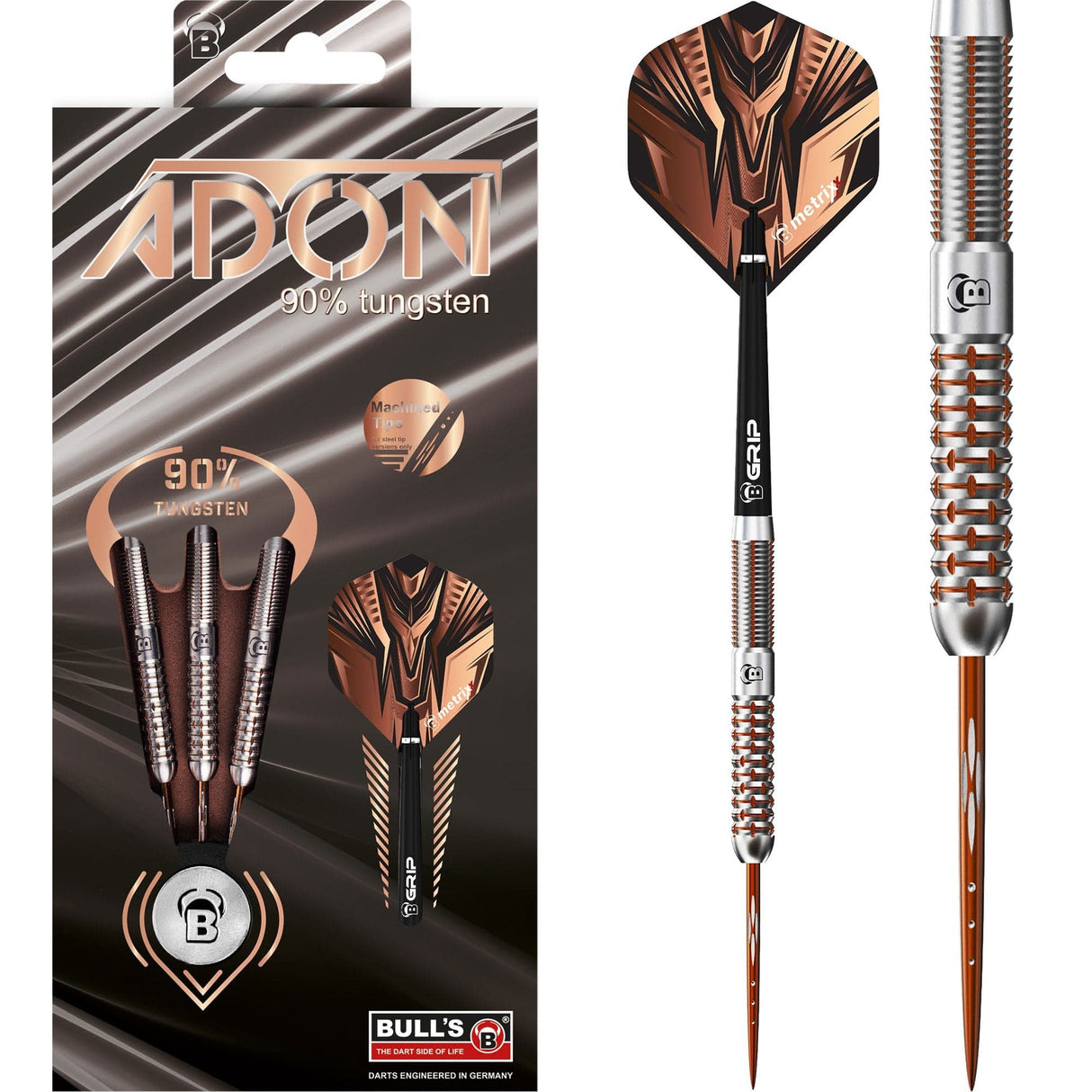 BULL'S Adon Darts - Steel Tip - Bronze 23g