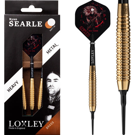 *Loxley Ryan Searle Darts - Soft Tip Brass - Milled Ring Cut 14g