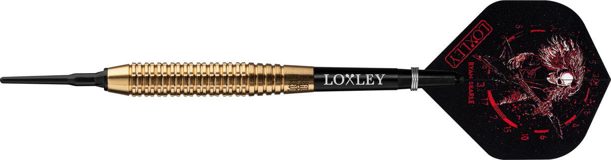*Loxley Ryan Searle Darts - Soft Tip Brass - Milled Ring Cut 14g