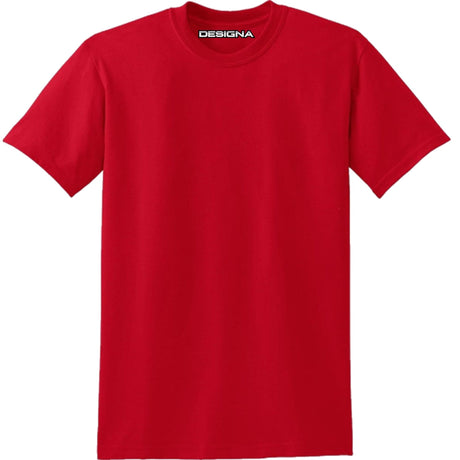 *Designa - T Shirt - Heavyweight - Cotton - Plain Red 2XL