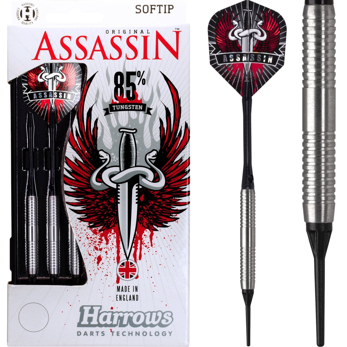 *Harrows Assassin Darts - Soft Tip Tungsten - Style B 18g