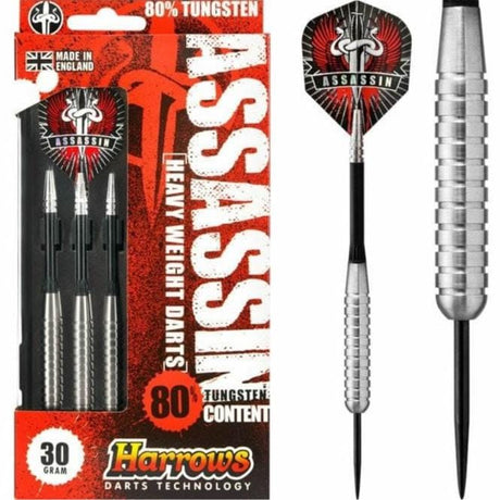 Harrows Assassin Darts - Steel Tip - Heavy - Ringed - 30g 30g