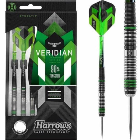 *Harrows Veridian Darts - Steel Tip - Made in England