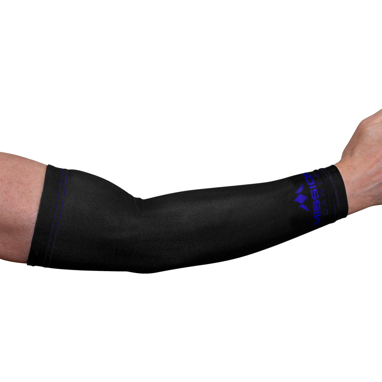 *Mission Darts REACH Arm Sleeves (Pair) - Logo - Black & Blue 2XL