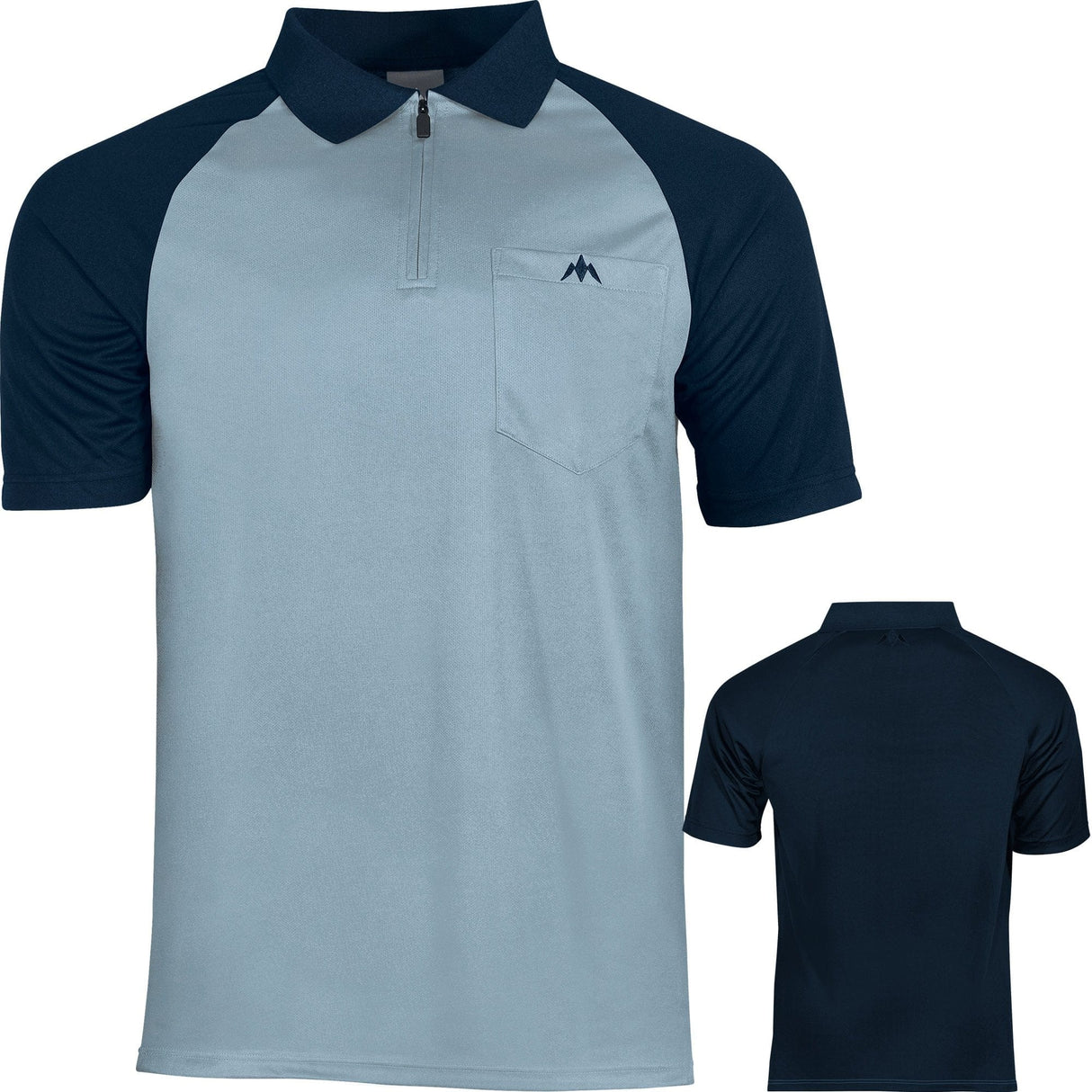 *Mission Darts EXOS Cool FX Dart Shirt - Navy Blue & Sky 2XL