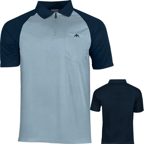 *Mission Darts EXOS Cool FX Dart Shirt - Navy Blue & Sky 2XL
