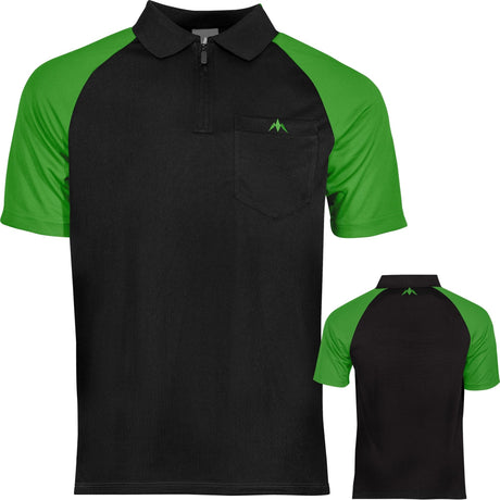 *Mission Darts EXOS Cool SL Dart Shirt - Black & Green 2XL