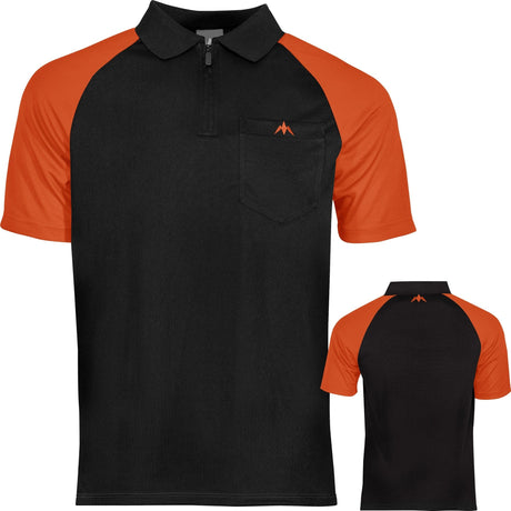 *Mission Darts EXOS Cool SL Dart Shirt - Black & Orange 2XL
