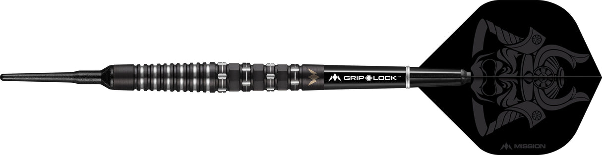 *Mission Kuro Darts - Soft Tip - Black - M3 - Rear Iso-Grip
