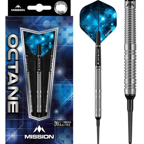 *Mission Octane Darts - Soft Tip - M1 - Twin Ring 18g