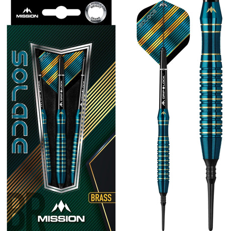 Mission Solace Darts - Soft Tip Brass - M1 - Dark Green 20g