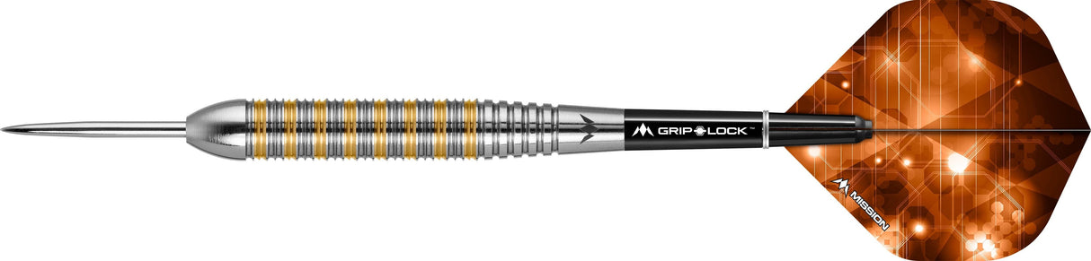 Mission Ardent Darts - Steel Tip Brass - M2 - Front Ring Grip - 24g 24g