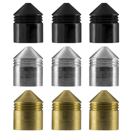 *One80 Vice Lock System - Shaft Caps - Black - Pack 6