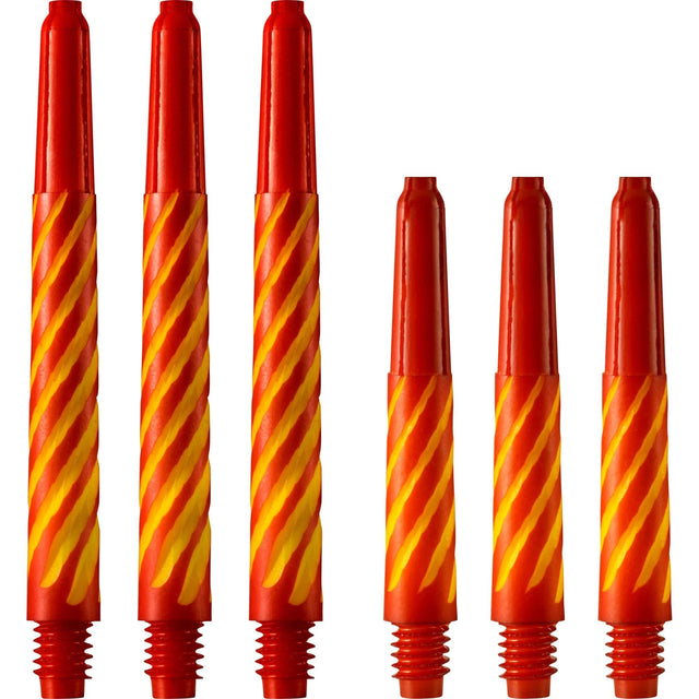 *Designa Spiroline Shafts - Nylon Stems - Red & Yellow