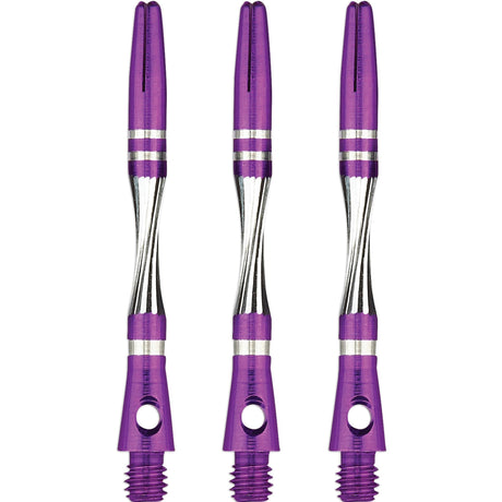 Unicorn Twist Dart Shafts - Aluminium Stems - Purple Medium