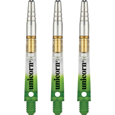 Unicorn Gripper 360 Two Tone Dart Shafts - Gradient Green Medium