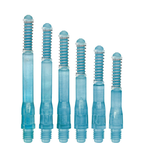 *Cuesoul - Dart Shafts - Tero Flight System - AK7 - Gradient - Standard - Set of 4 - Blue