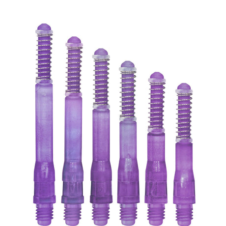 *Cuesoul - Dart Shafts - Tero Flight System - AK7 - Gradient - Standard - Set of 4 - Purple
