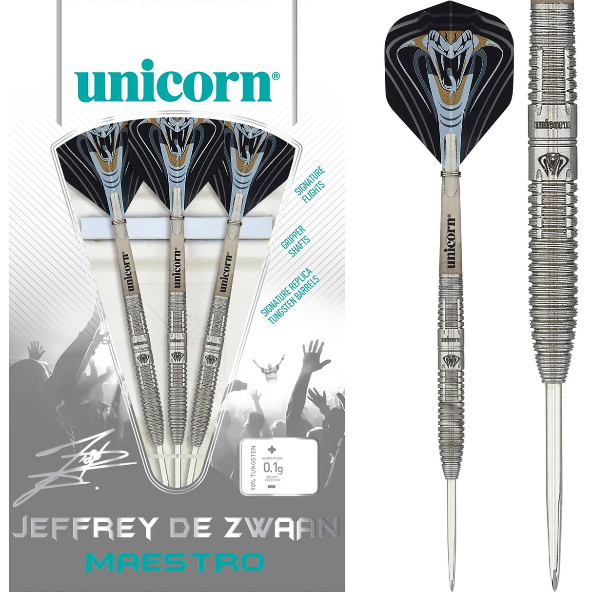 *Unicorn Maestro Darts - Steel Tip - Jeffrey De Zwaan 23g