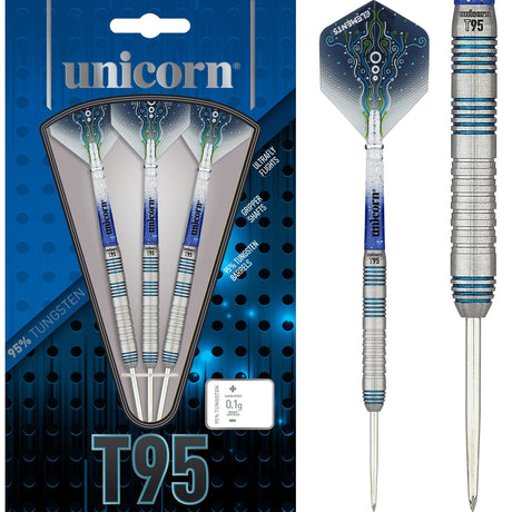 Unicorn T95 Darts - Steel Tip - Core XL - S2 - Blue 21g