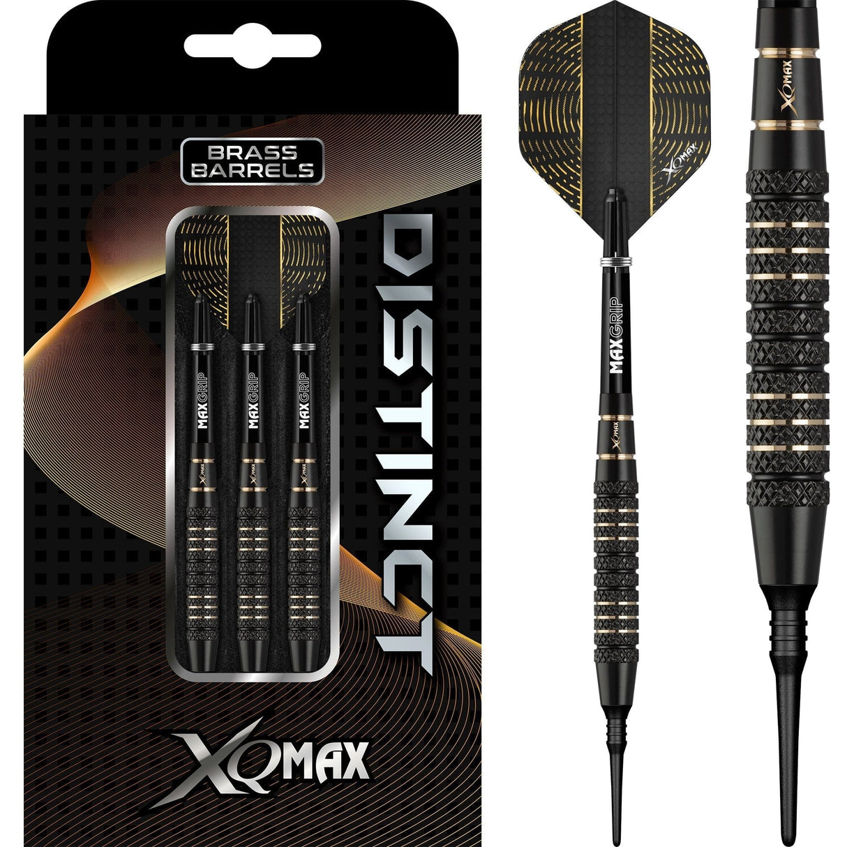 *XQMax Distinct Darts - Soft Tip - M2 - Black 19g