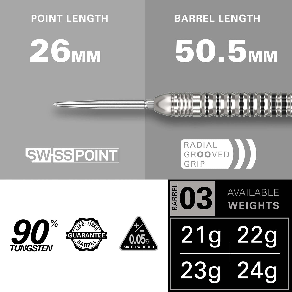 Target Exo Darts - Steel Tip - 90% Tungsten - 03