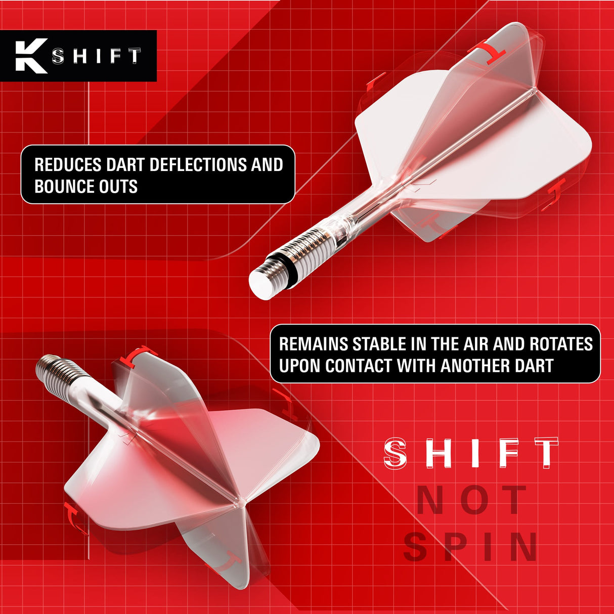 Target K-Shift Dart Flights - Standard No.6