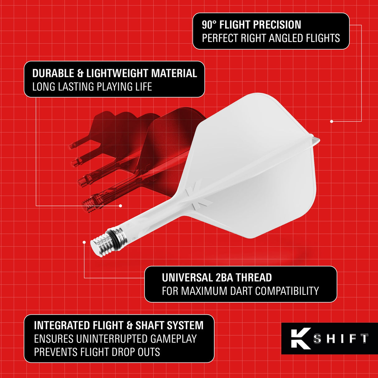 Target K-Shift Dart Flights - Standard No.6