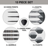 Target Nathan Aspinall Darts - Steel Tip - 90% Tungsten - Echo