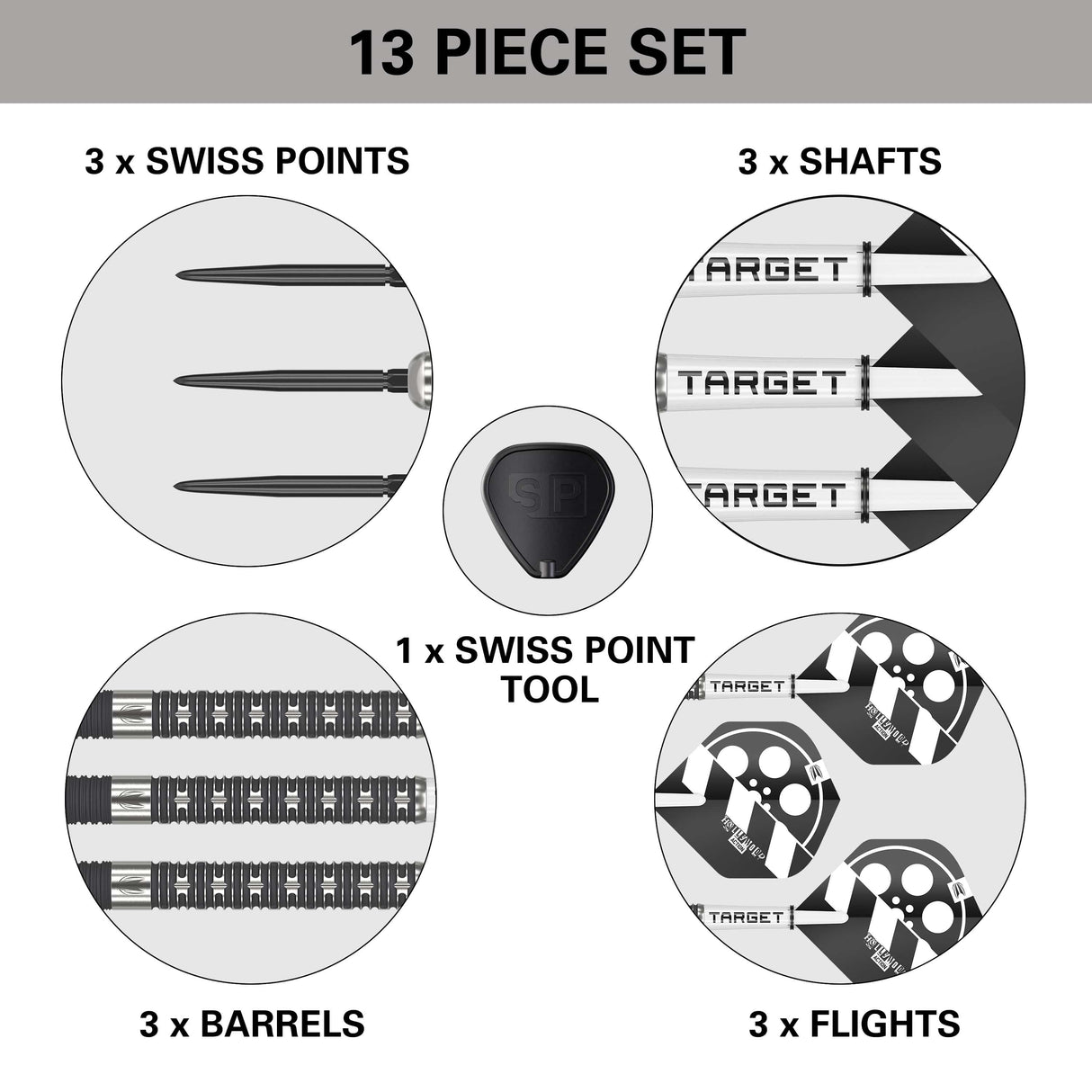 Target Chris Dobey Darts - Steel Tip - 90% Tungsten - Hollywood Action