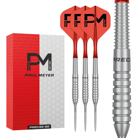 Precise 180 Paul Meyer Darts - Steel Tip - 90% Tungsten