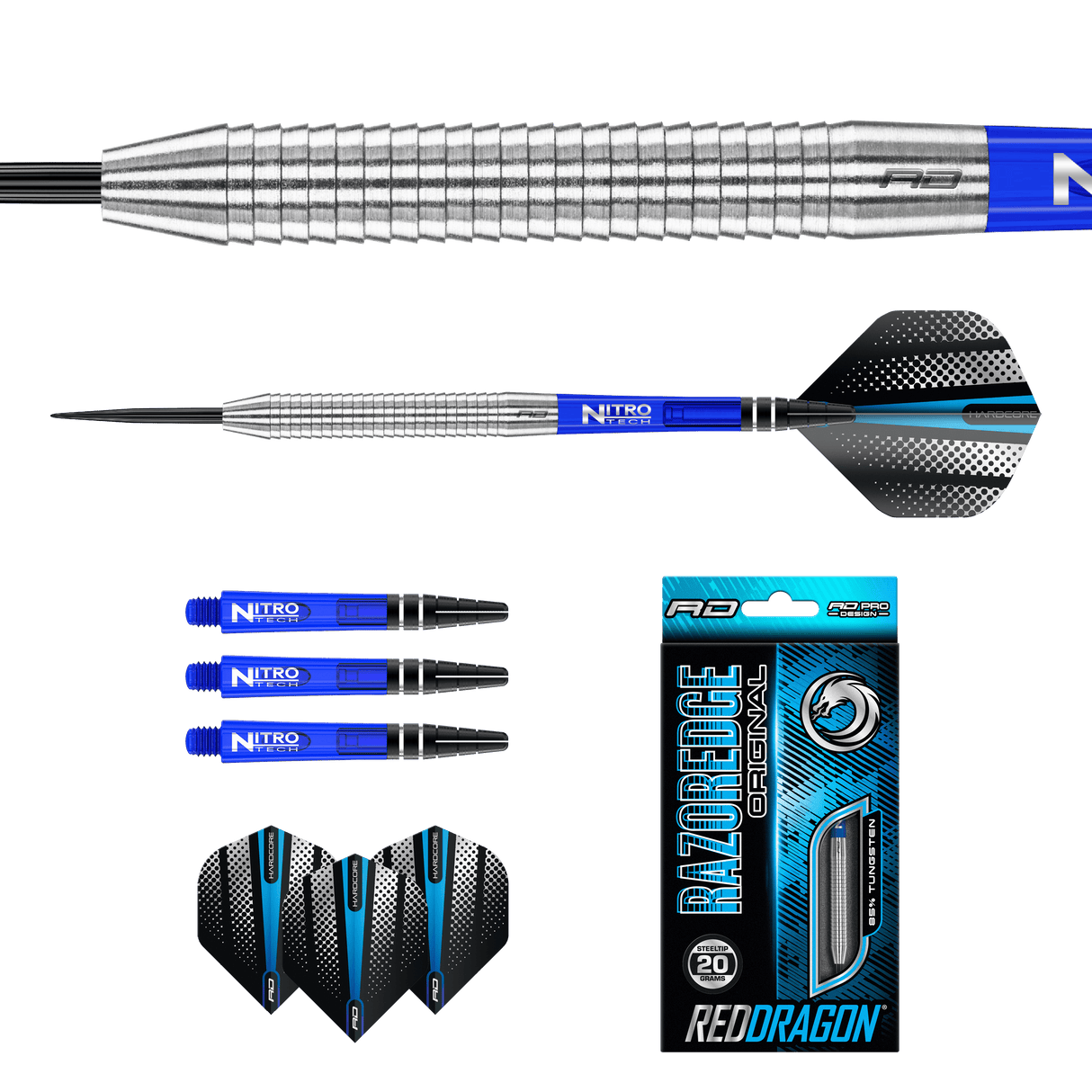 Red Dragon Razoredge Darts - Steel Tip - 85% Tungsten - Original