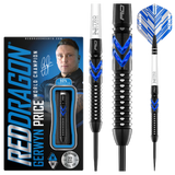 Red Dragon Gerwyn Price Darts - Steel Tip - 90% Tungsten - Ice Blue