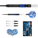 Red Dragon Gerwyn Price Darts - Steel Tip - 90% Tungsten - Ice Blue