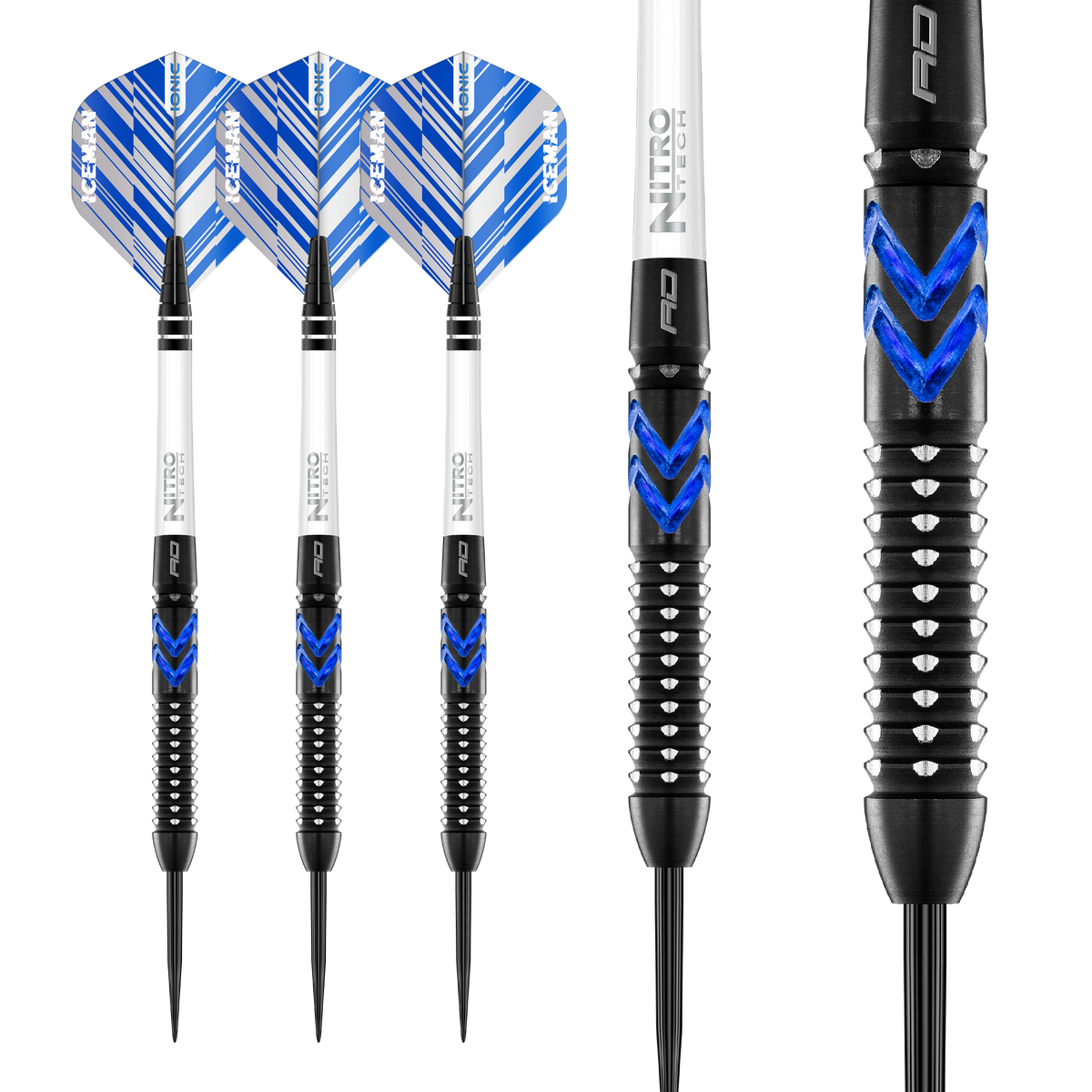 Red Dragon Gerwyn Price Darts - Steel Tip - 90% Tungsten - Ice Blue