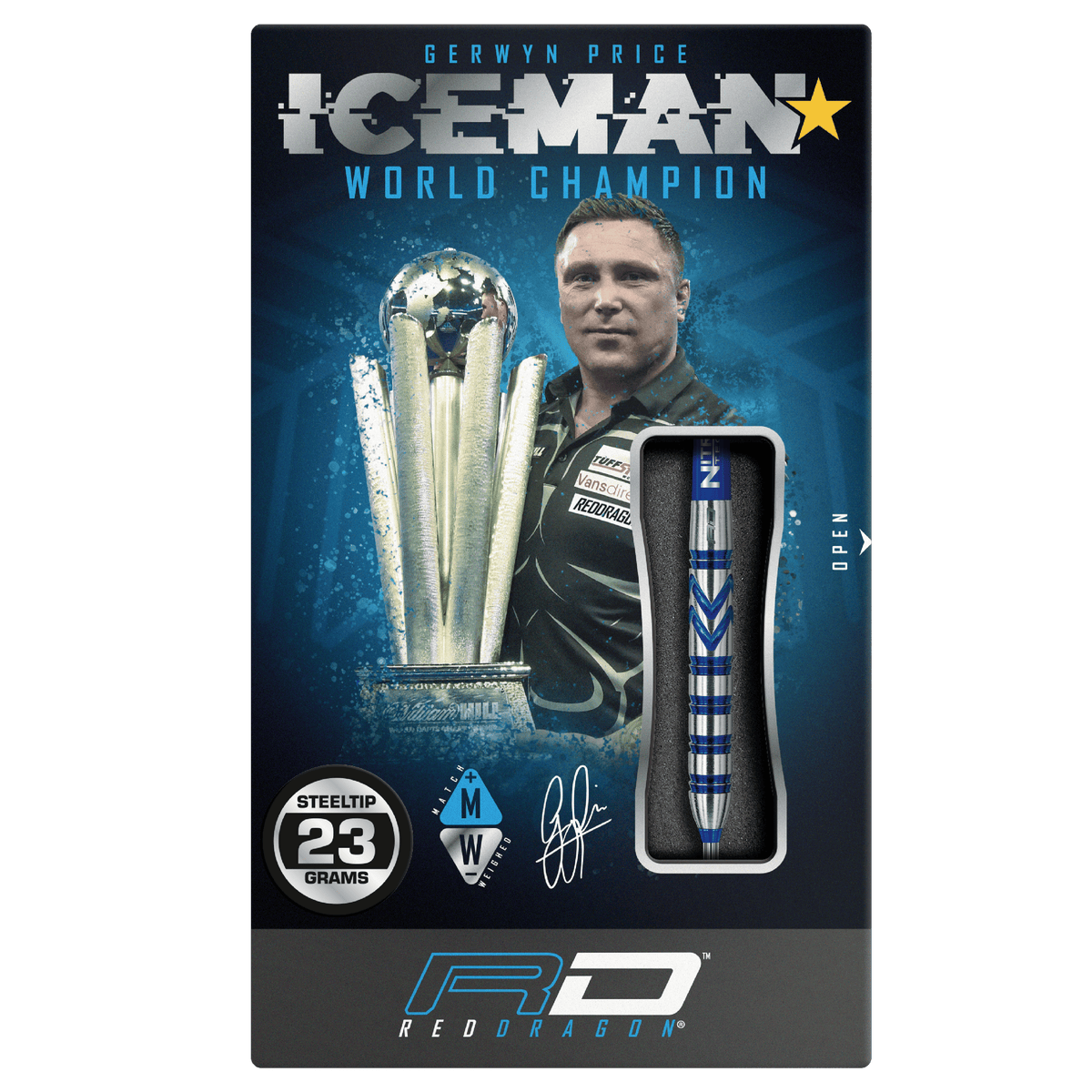 Red Dragon Gerwyn Price Darts - Steel Tip - 90% Tungsten - Original