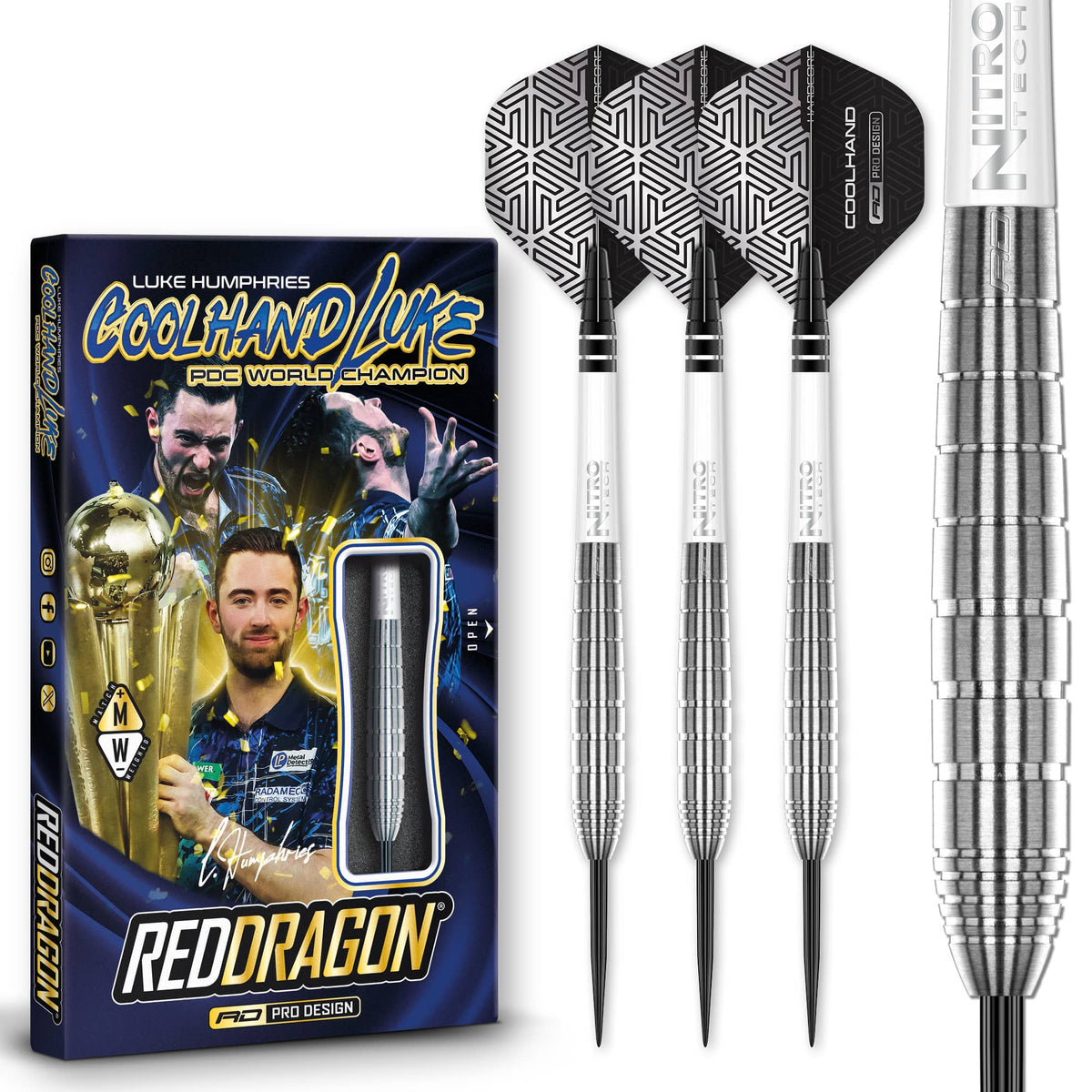 Red Dragon Luke Humphries Darts - Steel Tip - 90% Tungsten - TX1
