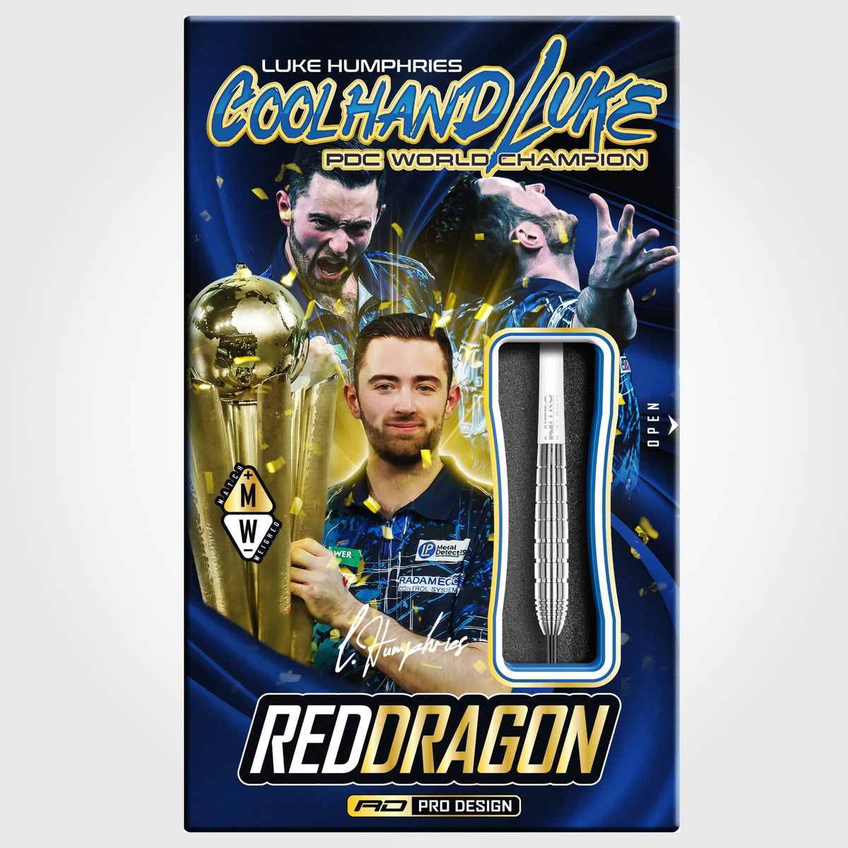 Red Dragon Luke Humphries Darts - Steel Tip - 90% Tungsten - TX1