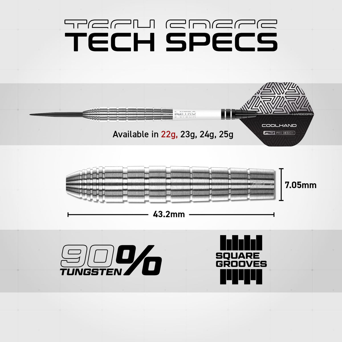 Red Dragon Luke Humphries Darts - Steel Tip - 90% Tungsten - TX1