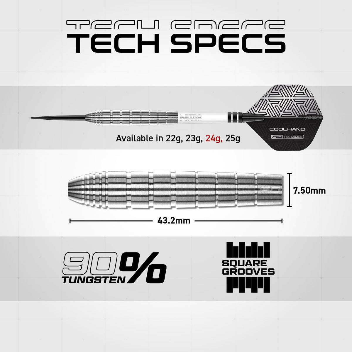 Red Dragon Luke Humphries Darts - Steel Tip - 90% Tungsten - TX1